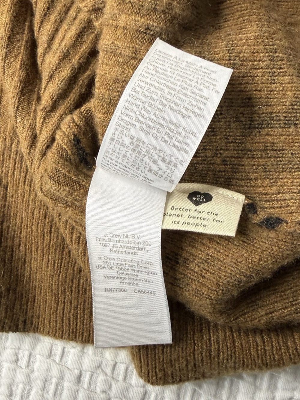 Madewelll Tigerized Cameron Ribbed Cardigan Sweater Coziest Yarn Brown Sz 2XL - Picture 8 of 13